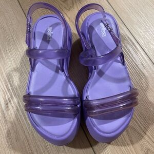 Melissa Purple Platform Sandals